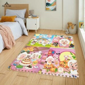 Thảm Xốp Ghép Tranh Cừu Trắng 60x60cm Dày 10mmThảm Xốp Ghép Tranh Cừu Trắng 60x60cm Dày10mm