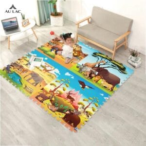 Thảm Xốp Ghép Tranh Madagascar 60x60cm Dày 10mmThảm Xốp Ghép Tranh Madagascar 60x60cm Dày 10mm
