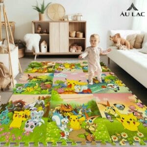 Thảm Xốp Ghép Tranh Pikachu 42x42cm Dày 10mmThảm Xốp Ghép Tranh Pikachu 42x42cm Dày10mm